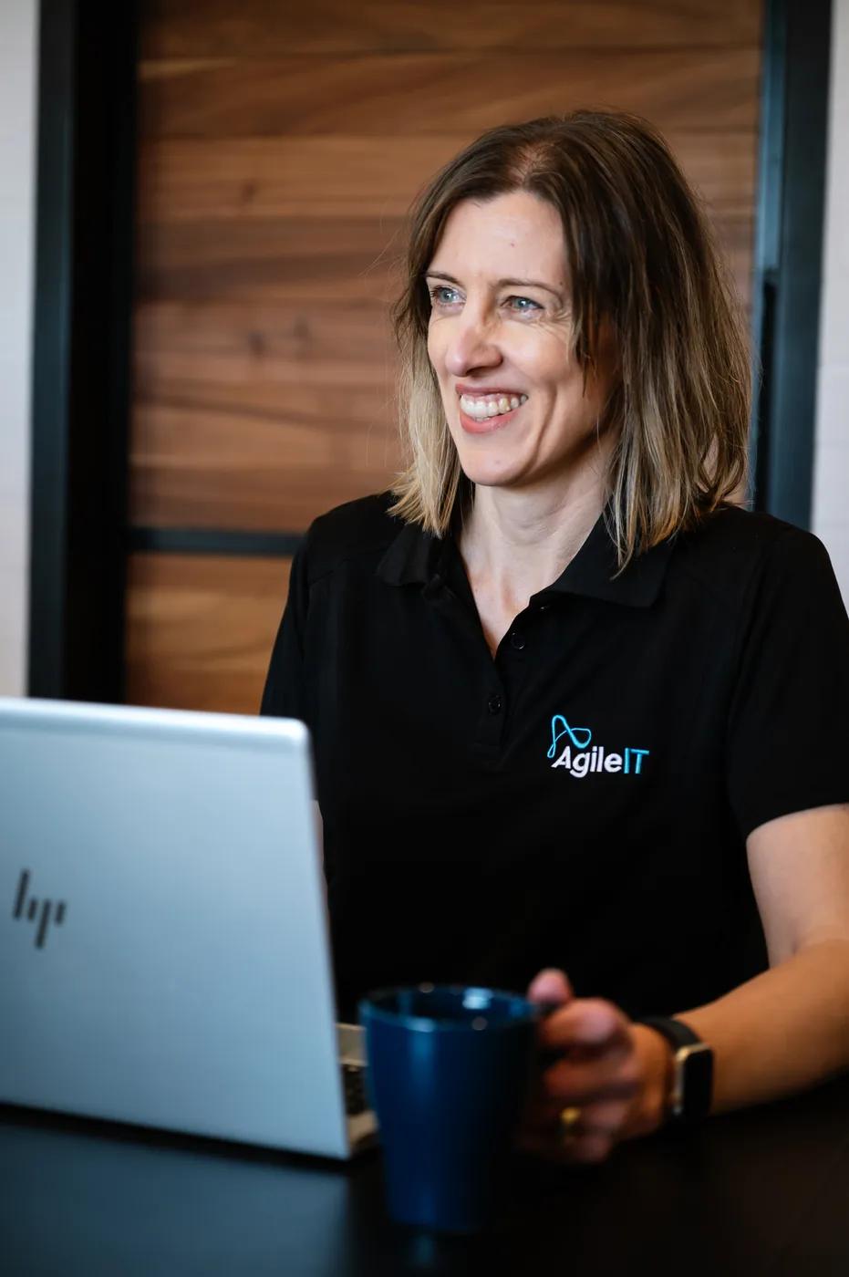 Agile IT team member working on managed IT for an eastern Melbourne business