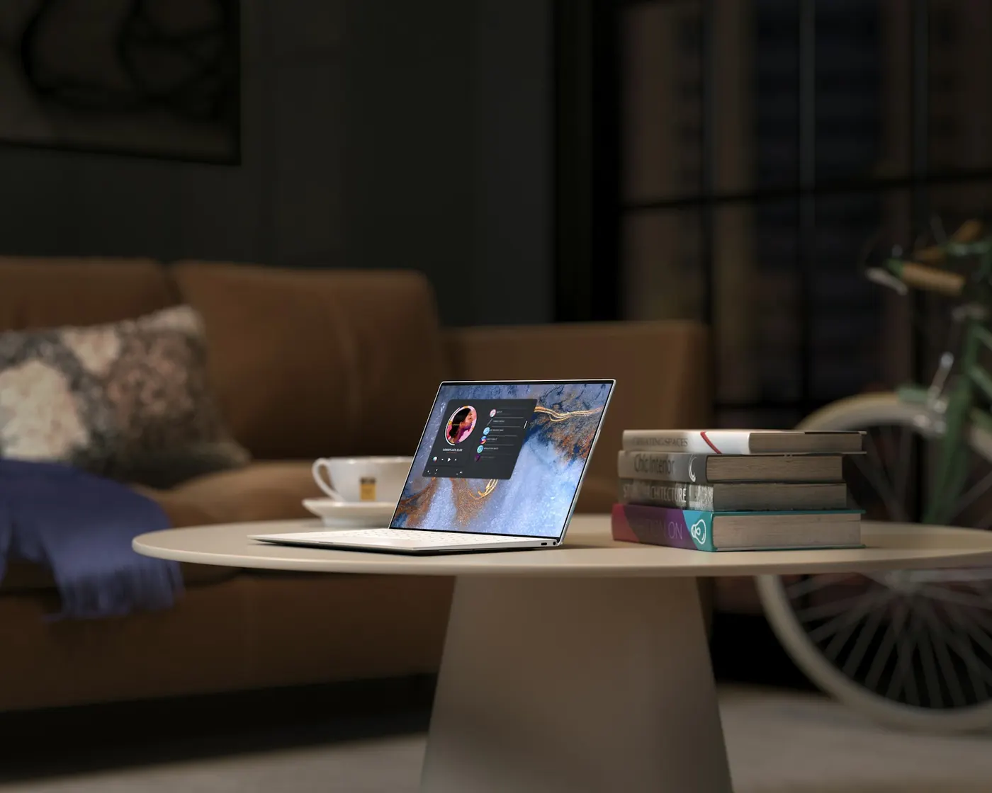Clean modern workstation with a laptop and dock, Agile IT standardises and manages devices as part of AgileMANAGED.