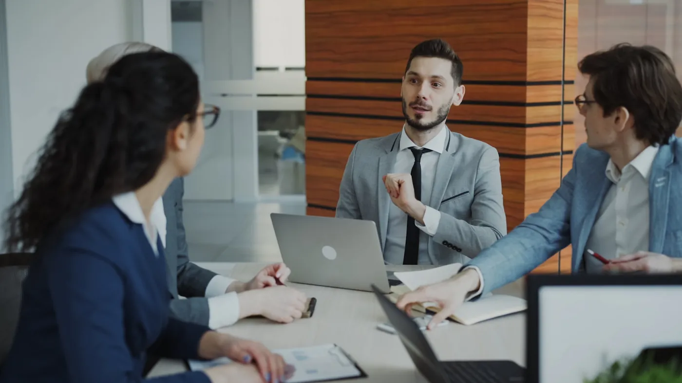 A Carrum Downs business team in a working meeting