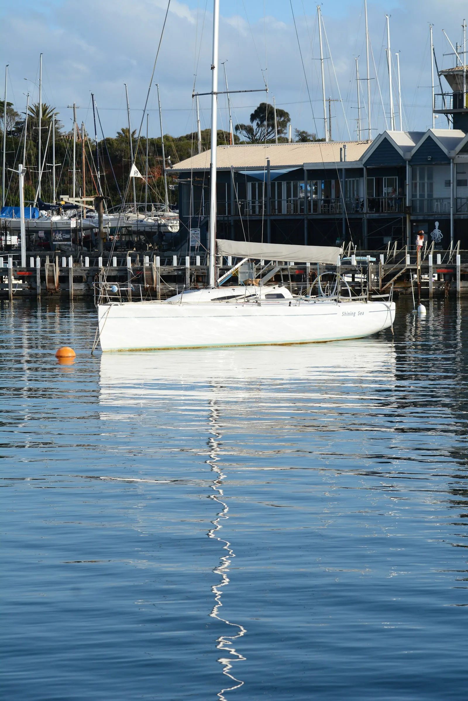 Yacht moored at Mornington Yacht Club, photo by Richard Lin on Unsplash. Agile IT's home base on the Peninsula since 2007.