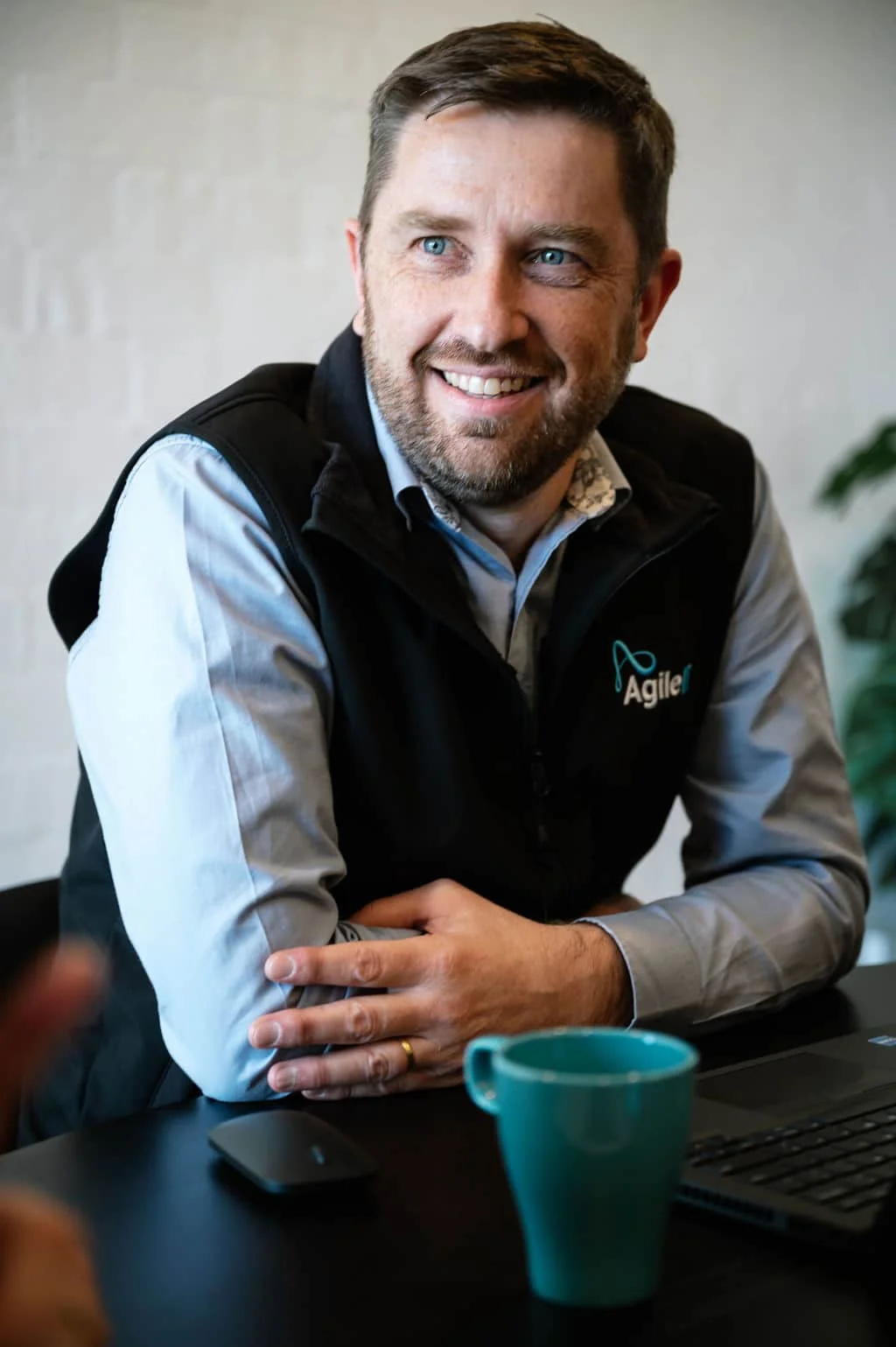 Linden Jackson at the Agile IT office in Mornington